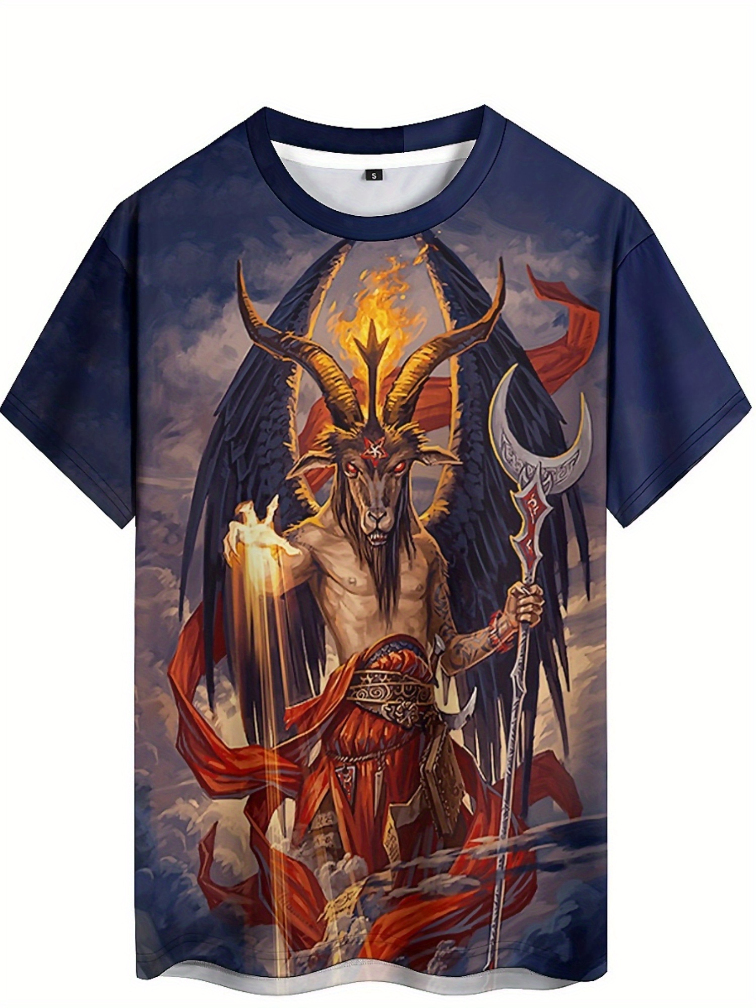 Men's 3D Demon Print T-Shirt | - 3D Printing Designing のレビューと価格