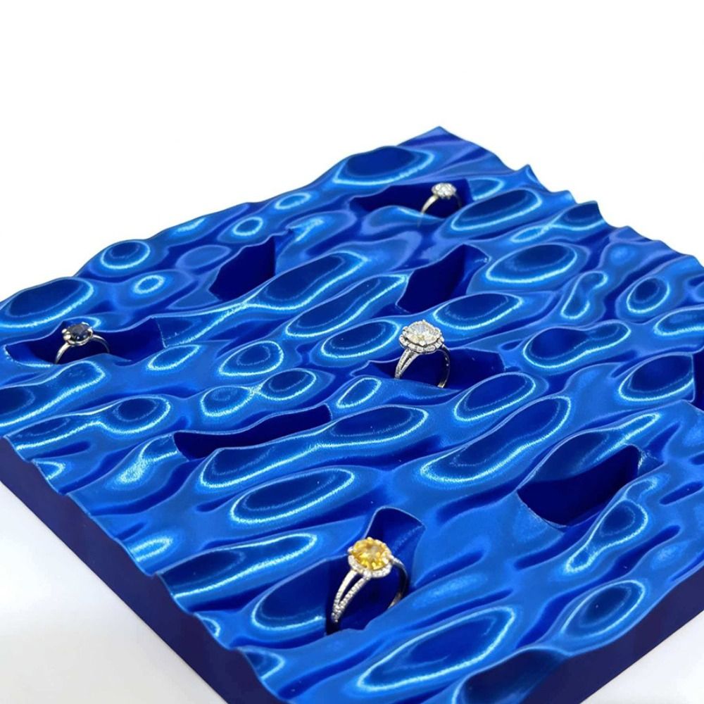 Sea Wave Ring Display Plates C - 3D Printing Ring Holder のレビューと価格