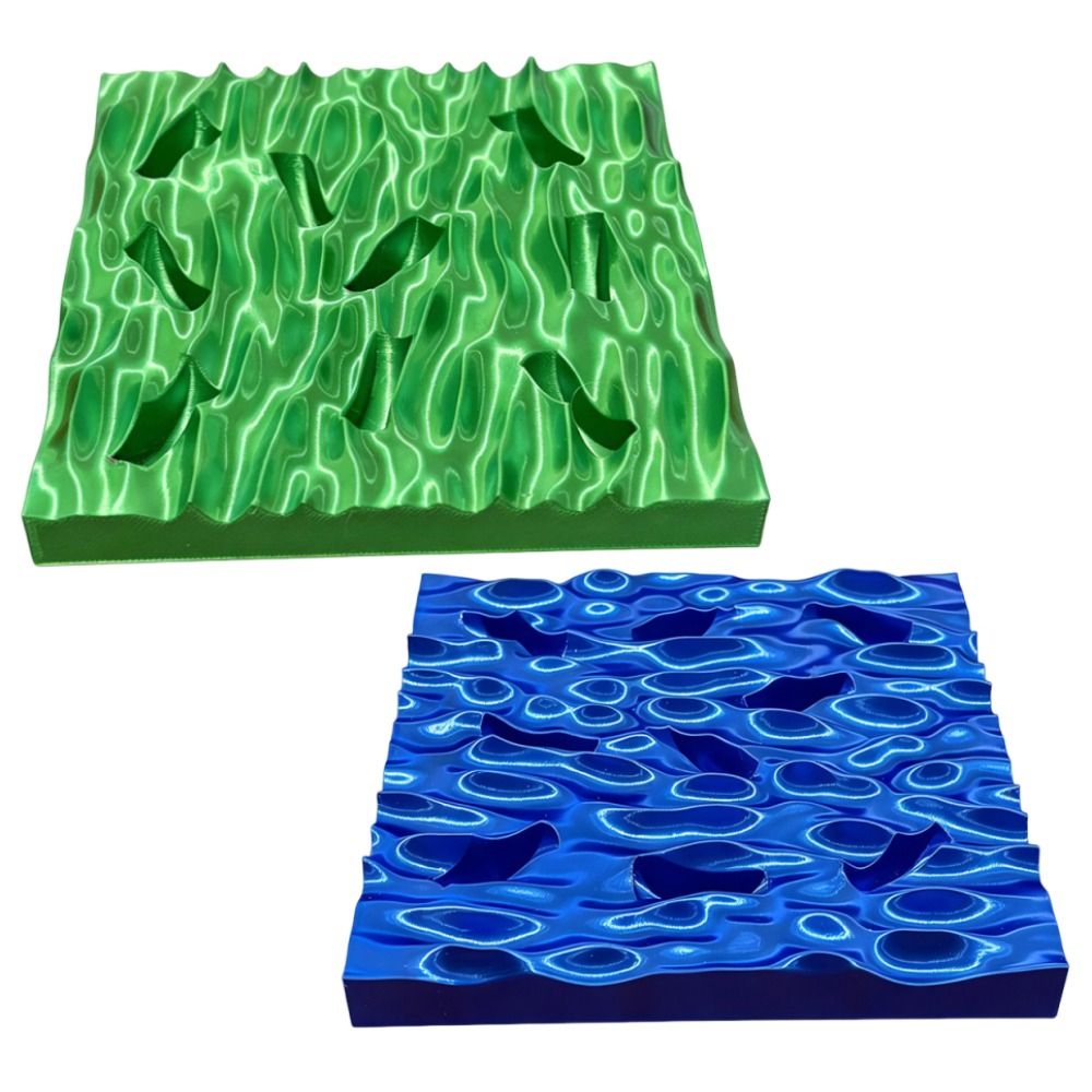 Sea Wave Ring Display Plates C - 3D Printing Ring Holder のレビューと価格