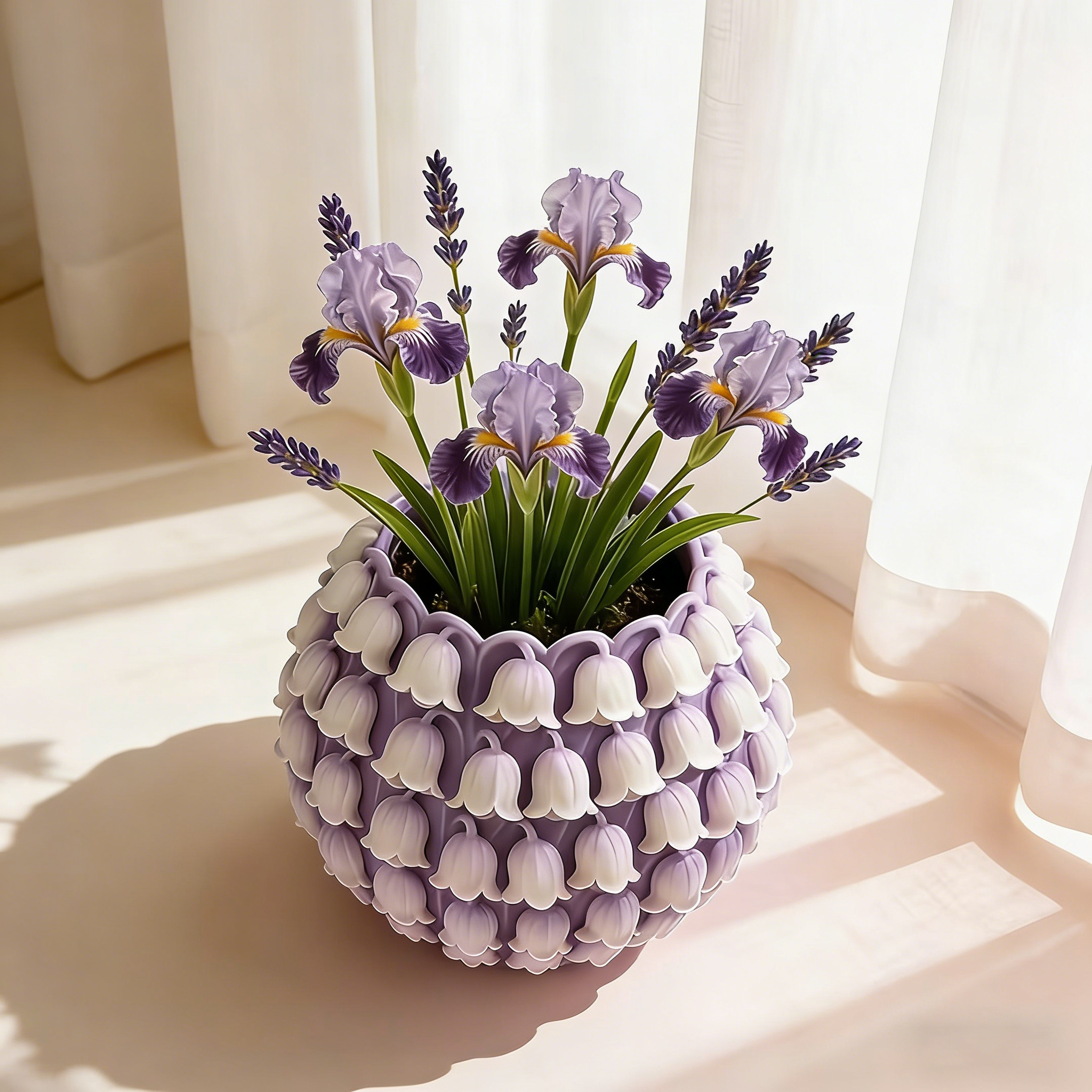 3D Textured Flower Pot Silicon - 3D Printing Vase のレビューと価格