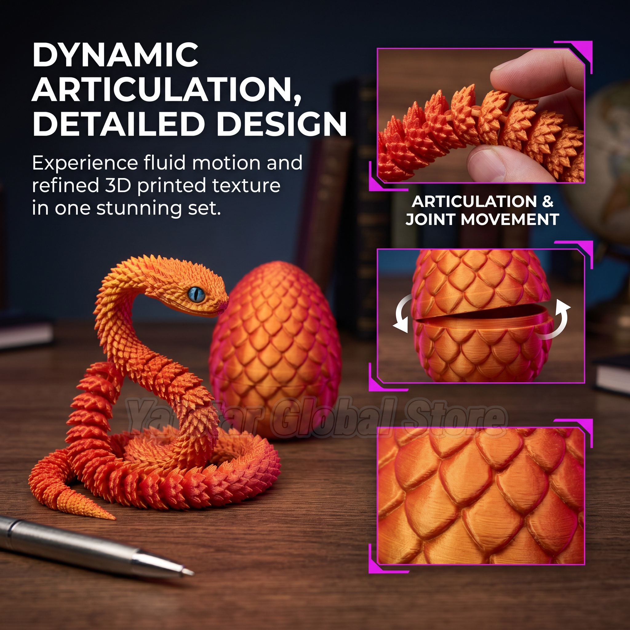 3D Printed Snake Egg Toy Creat - 3D Printing Gundam のレビューと価格