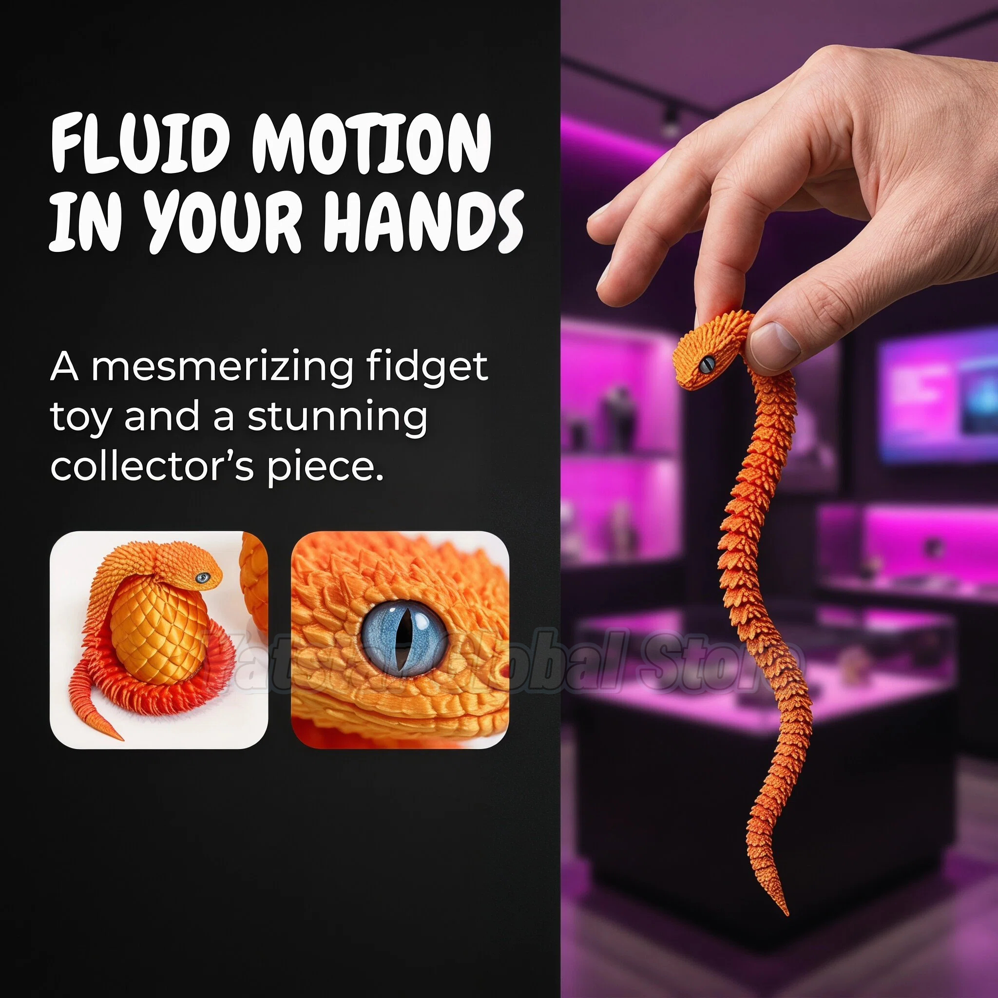 3D Printed Snake Egg Toy Creat - 3D Printing Gundam のレビューと価格